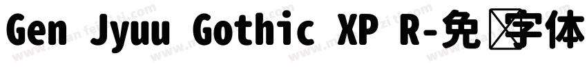 Gen Jyuu Gothic XP R字体转换